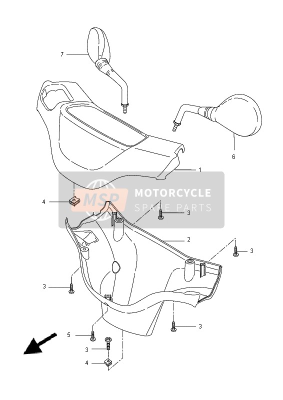 Yamaha CW50E 2013 HAUBE 1 für ein 2013 Yamaha CW50E